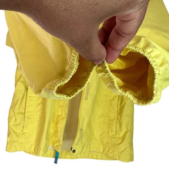 The North Face Youth Yellow Hyvent Windbreaker Water Resisted Hood Jacket 14/16 - Picture 6 of 12